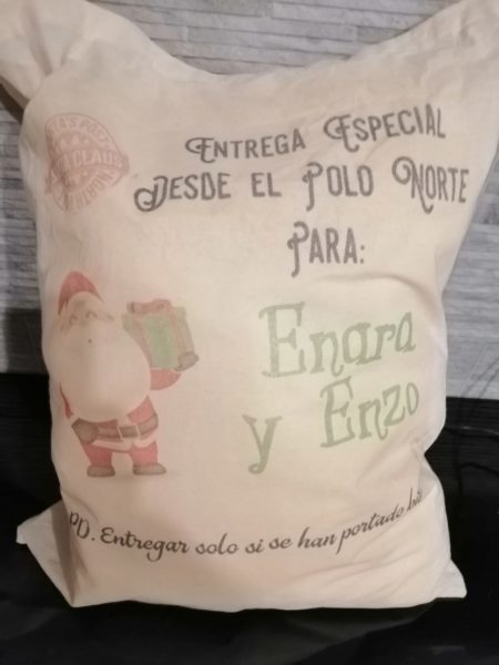 Saco de algodón Modelo Santa Claus