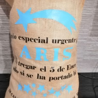 Saco de yute Modelo Estrellas