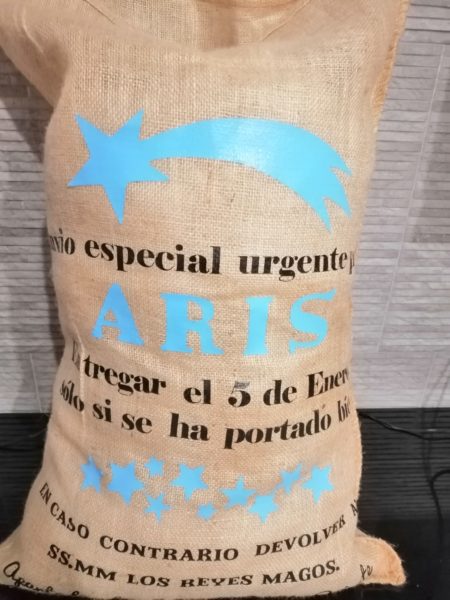 Saco de yute Modelo Estrellas