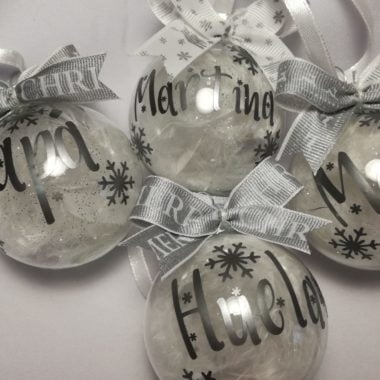 Bola de Navidad 7 cm Transparente cristal