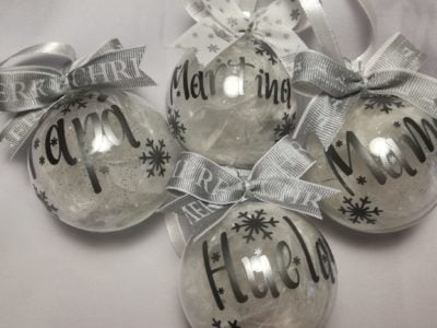 Bola de Navidad Transparente cristal