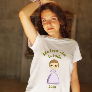 Camiseta Fallera "Xiqueta Meua". Personalizable