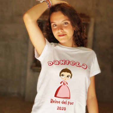 Camiseta nombre Fallera "Xiqueta Meua". Personalizable