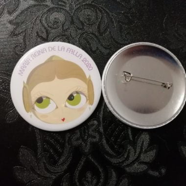 Chapa Fallera Xiqueta Meua. Personalizable