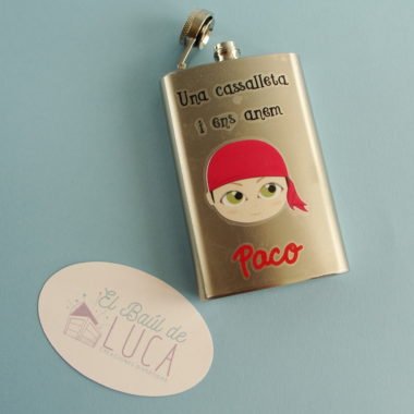 Petaca fallero, personalizada