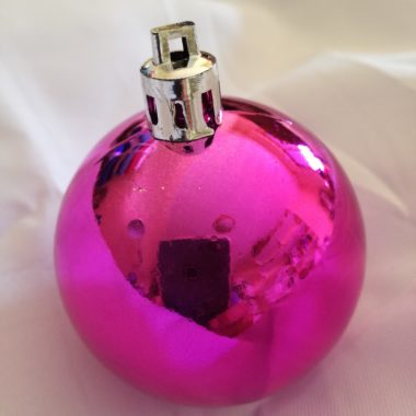 Bola de Navidad personalizada ROSA FUXIA