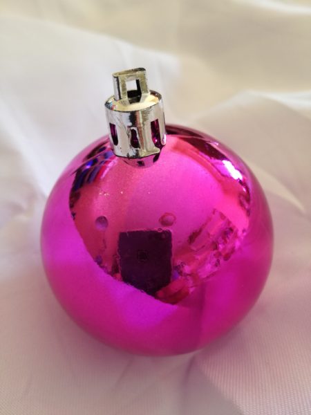Bola de Navidad personalizada ROSA FUXIA