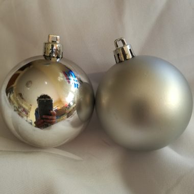 Bola de Navidad personalizada PLATA