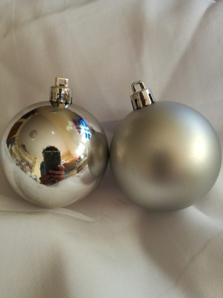 Bola de Navidad personalizada PLATA