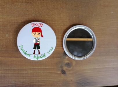 Chapa Fallero Tonet. Personalizable