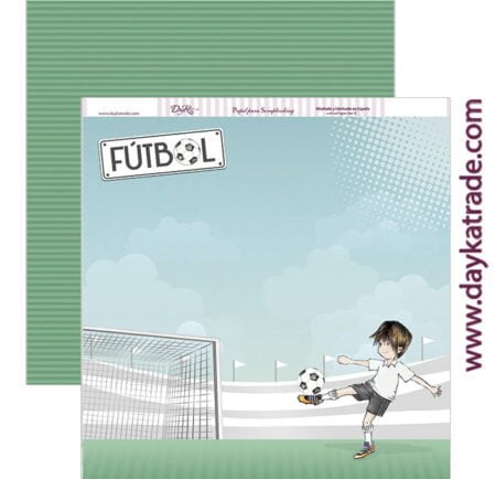 Papel scrapbooking Dayka "FUTBOL” SCP-213