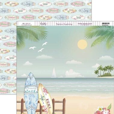 Papel scrapbooking Dayka "TABLAS SURF" SCP-317