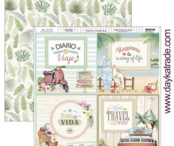Papel scrapbooking Dayka "ESTO ES VIDA" SCP-319
