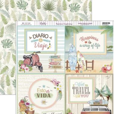 Papel scrapbooking Dayka "ESTO ES VIDA" SCP-319