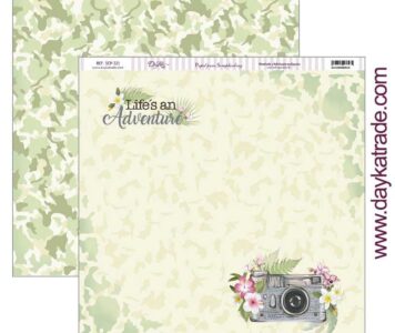 Papel scrapbooking Dayka "LIFE´S AN ADVENTURE" SCP-321