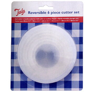 Set 6 cortadores lisos / ondulados, reversible