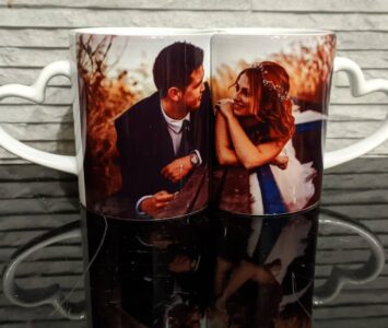 Taza doble con foto