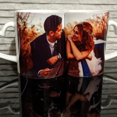 Taza doble con foto