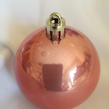 Bola de Navidad personalizada ROSA POLVO