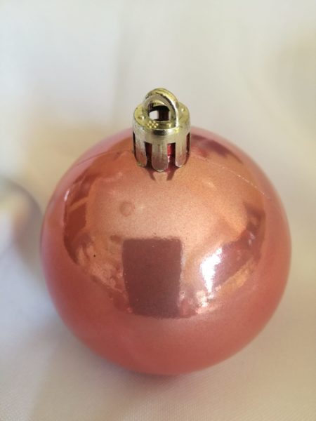 Bola de Navidad personalizada ROSA POLVO