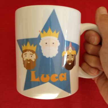 Taza Navideña Personalizada "Mi rey favorito..."