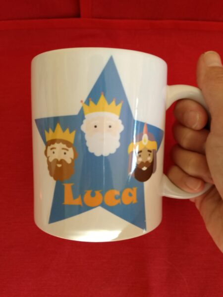 Taza Navideña Personalizada "Mi rey favorito..."