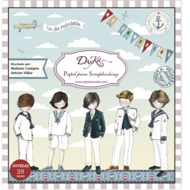 Set de Scrapbooking niño de comunión niño 20x20 cm SCP-1013