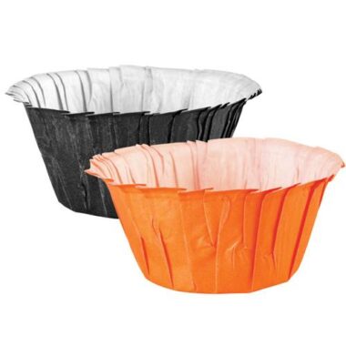 Capsulas naranja y negras, especial Halloween, Wilton