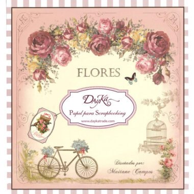 Set de Scrapbooking flores 20x20 cm SCP-1006