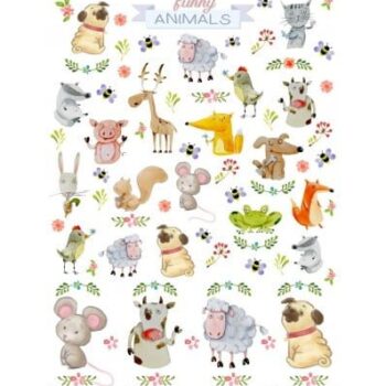 Papel de arroz Funny Animals PAR049 - Orita