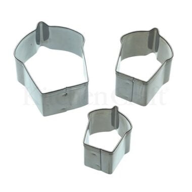 Set 3 cortadores cupcakes kitchen craft