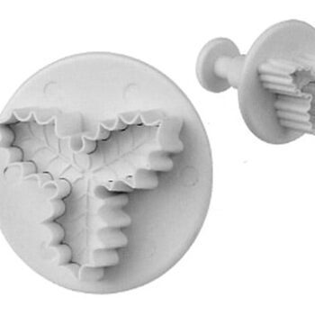 Set 3 cortadores hoja de acebo con expulsor