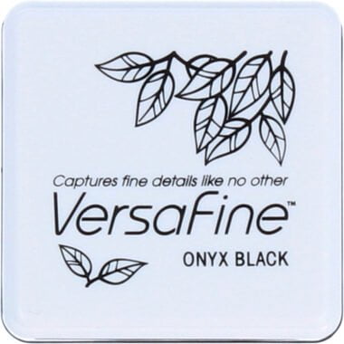 Tinta VERSAFINE color negro ónix colores vintage 33x33mm. Almohadilla pequeña