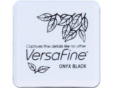 Tinta VERSAFINE color negro ónix colores vintage 33x33mm. Almohadilla pequeña
