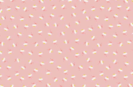 Falso cuero impreso 33 x 50 cm Margaritas Mintopia