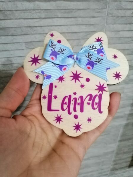 Bola de Navidad personalizada Minnie Mouse