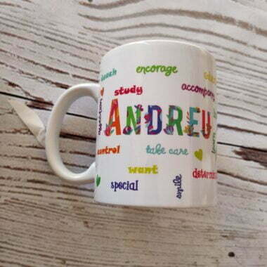 Tazas palabras profe personalizada