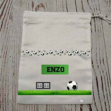 Bolsa almuerzo personalizable "Me gusta el futbol"