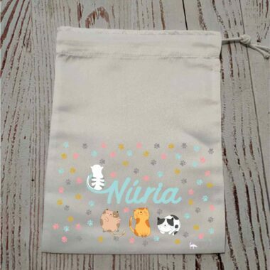 Bolsa almuerzo personalizable "Mis gatitos