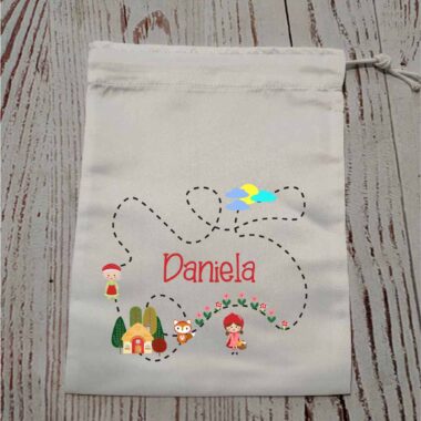 Bolsa almuerzo personalizable "Caperucita roja¨