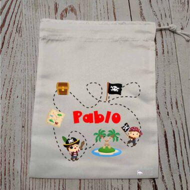 Bolsa almuerzo personalizable "Mi pequeño Pirata"