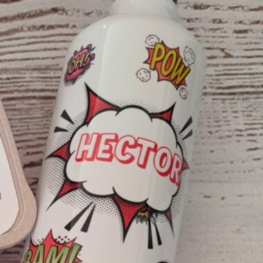 Botella de aluminio "Comics" personalizable