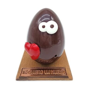 Huevo Chocolate con mensaje "Te quiero un huevo"