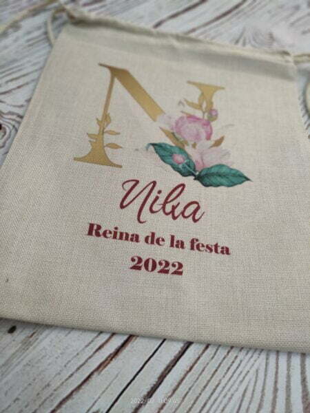 Mochila fallera personalizada Inicial
