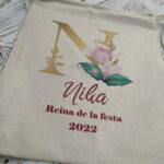 Mochila lino inicial personalizada