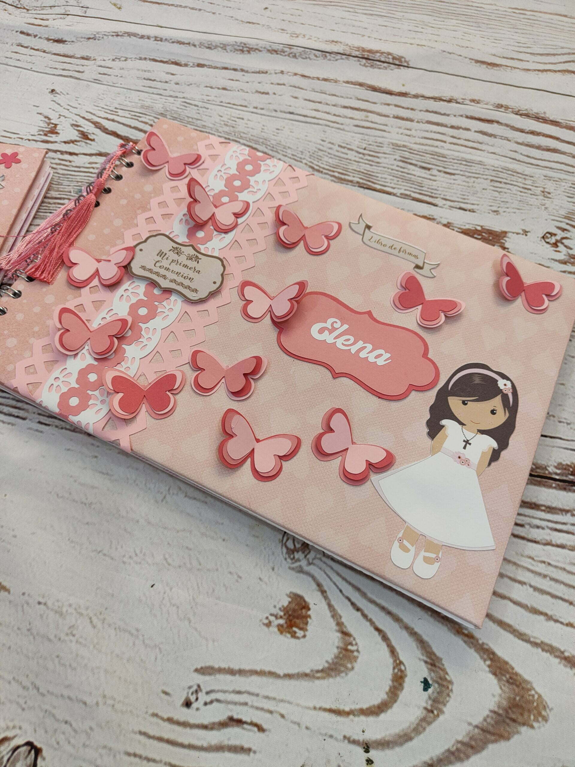 Libro Comunión rosa Libro Comunión rosa