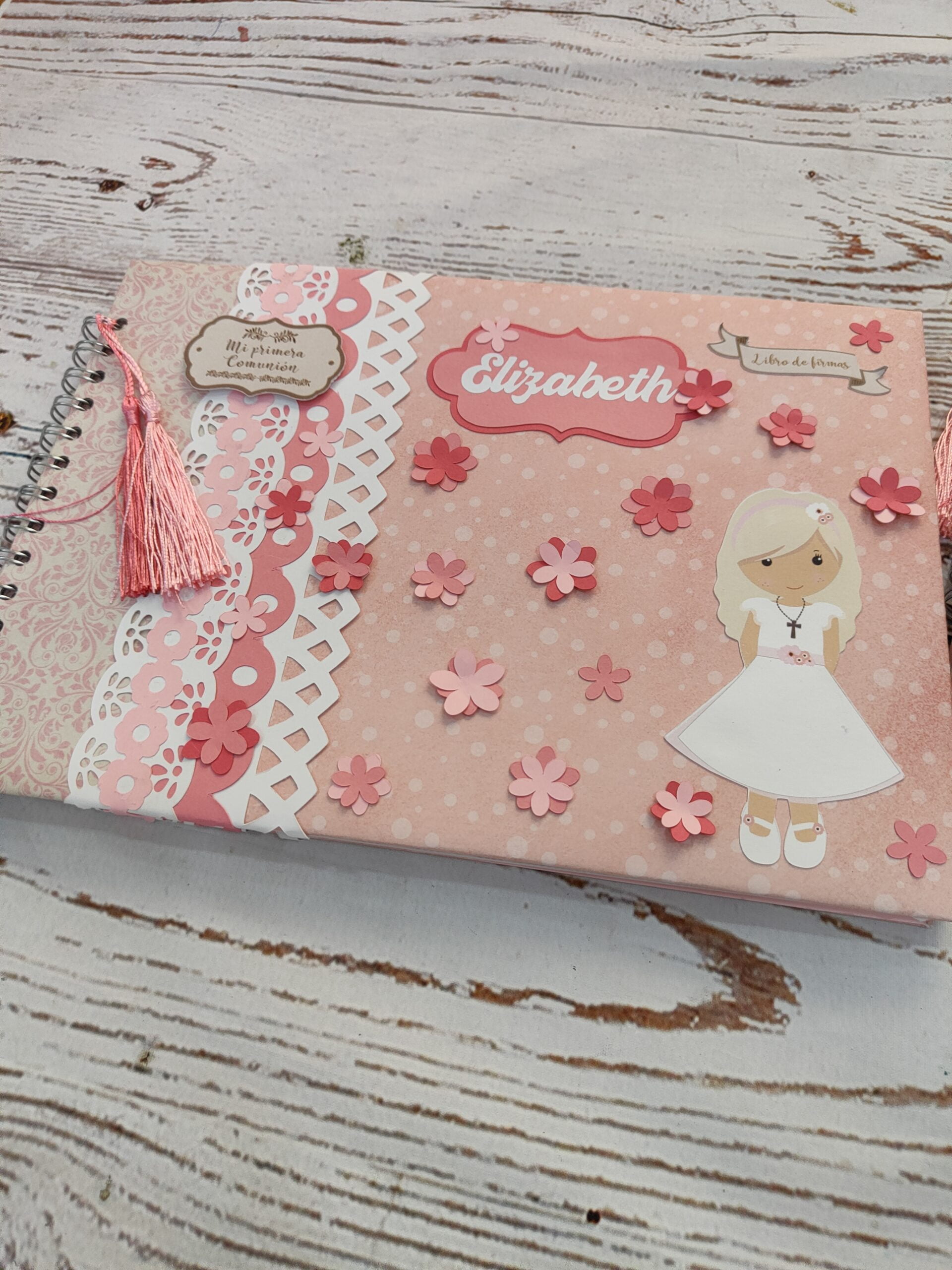 Libro Comunión rosa Libro Comunión rosa