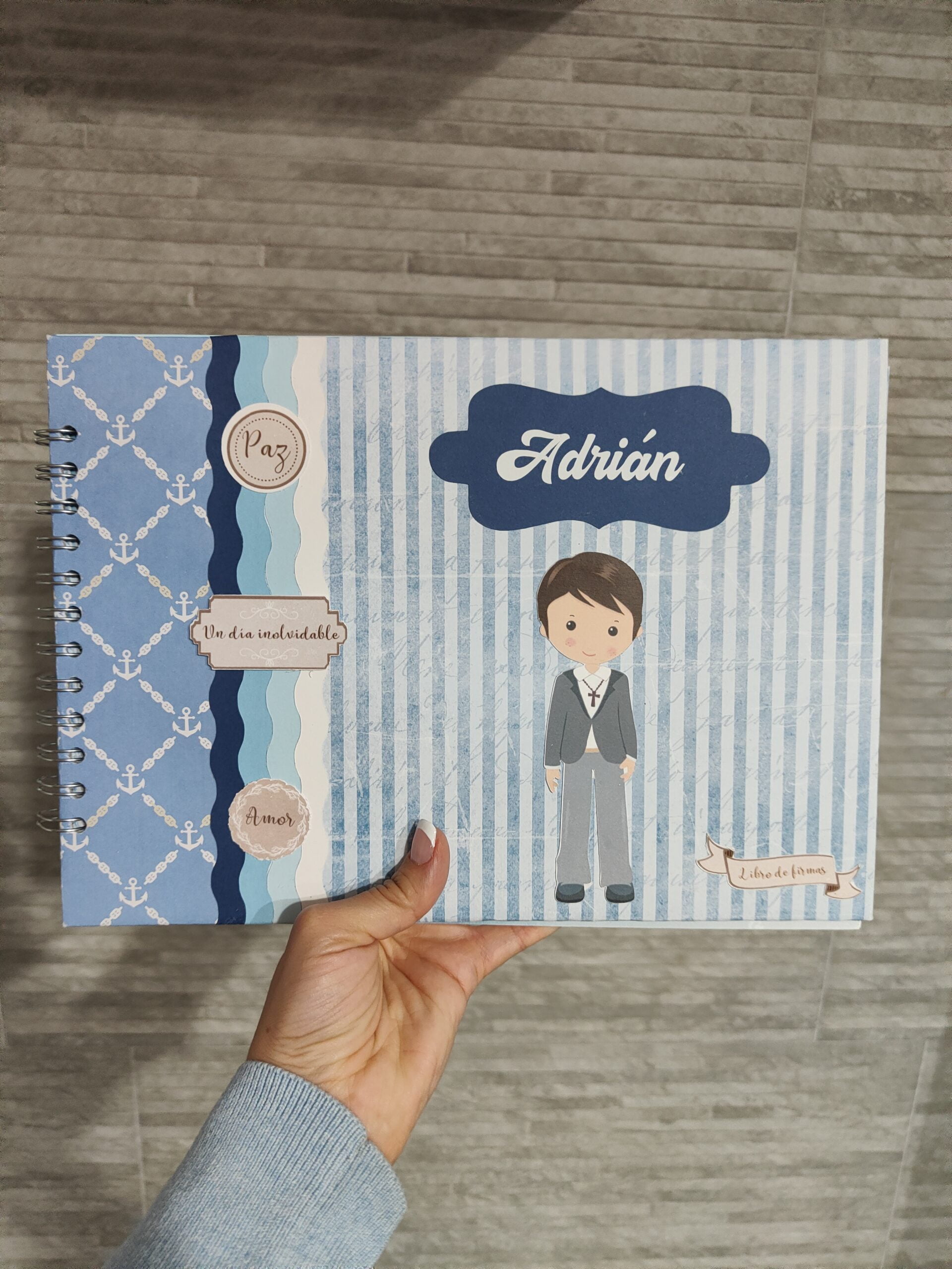 Libro comunión azul Libro comunión azul