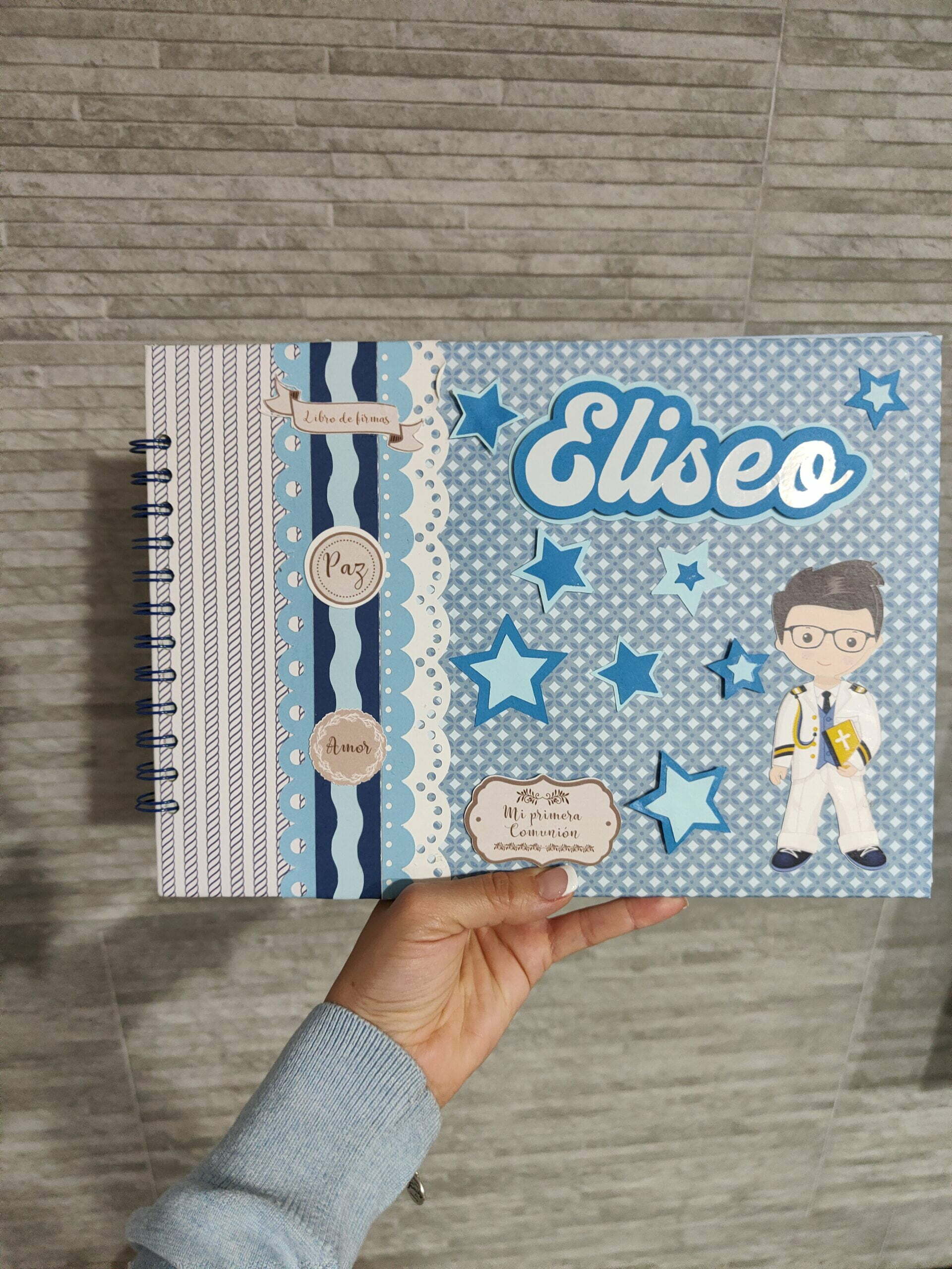 Libro comunión azul Libro comunión azul