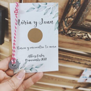 Tarjeta Rasca Boda